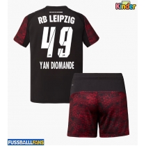 RB Leipzig Yan Diomande #49 3rd trikot Kinder 2025-26 Kurzarm (+ Kurze Hosen)